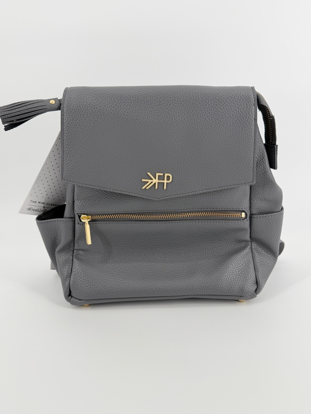 NWT Freshly Picked Mini Diaper bag Backpack vegan leather refined elevated style